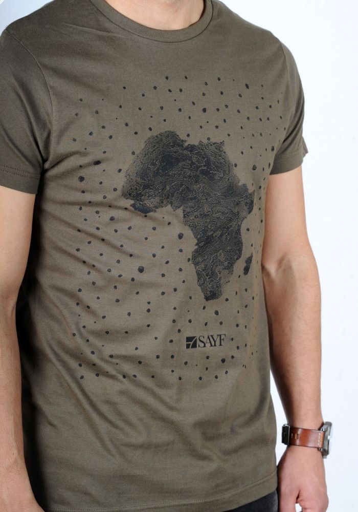 T-shirt SAYF "grande Afrique" (kaki) 2