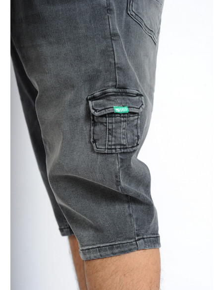 Sarouel bermuda SAYF black denim' Sarouel bermuda SAYF black denim'