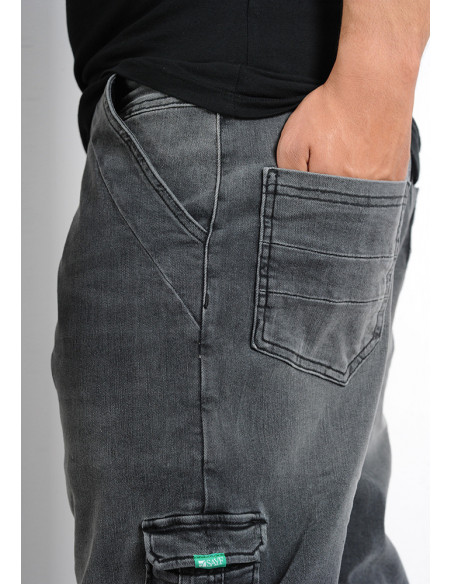 Sarouel bermuda SAYF black denim' Sarouel bermuda SAYF black denim'