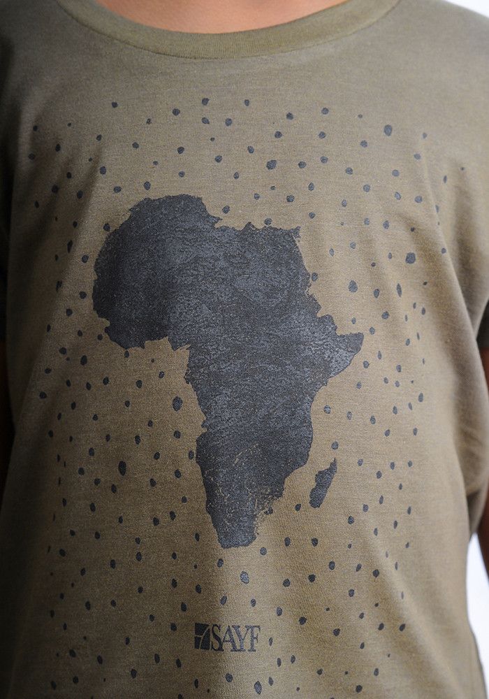 T-shirt enfant "Grande Afrique" kaki