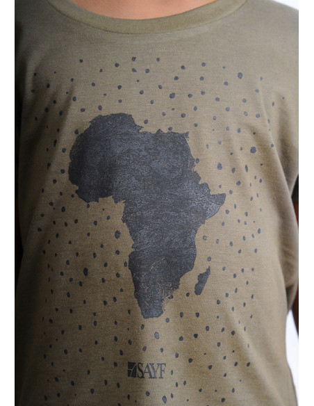T-shirt enfant "Grande Afrique" kaki