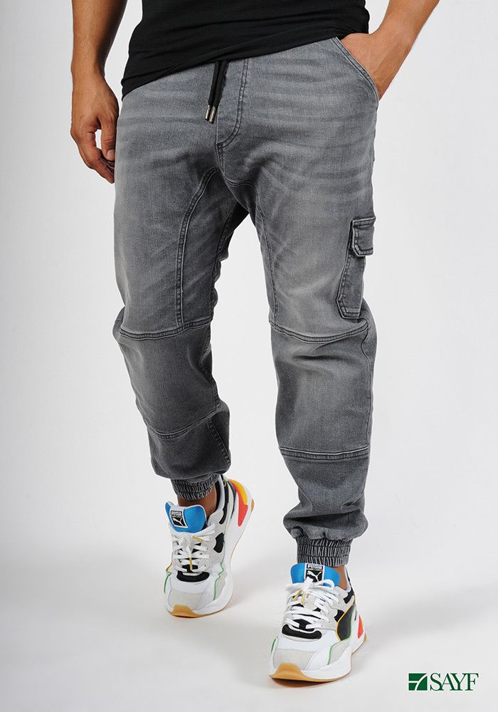 Sarouel jean's SAYF grey denim 2