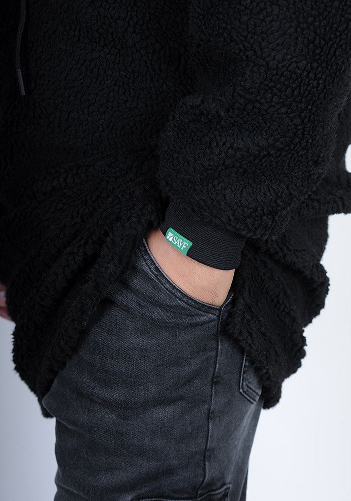 Sweat qamis SAYF moutonné (noir) Sweat qamis SAYF moutonné (noir)