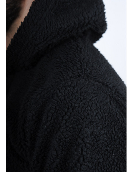 Sweat qamis SAYF moutonné (noir) Sweat qamis SAYF moutonné (noir)