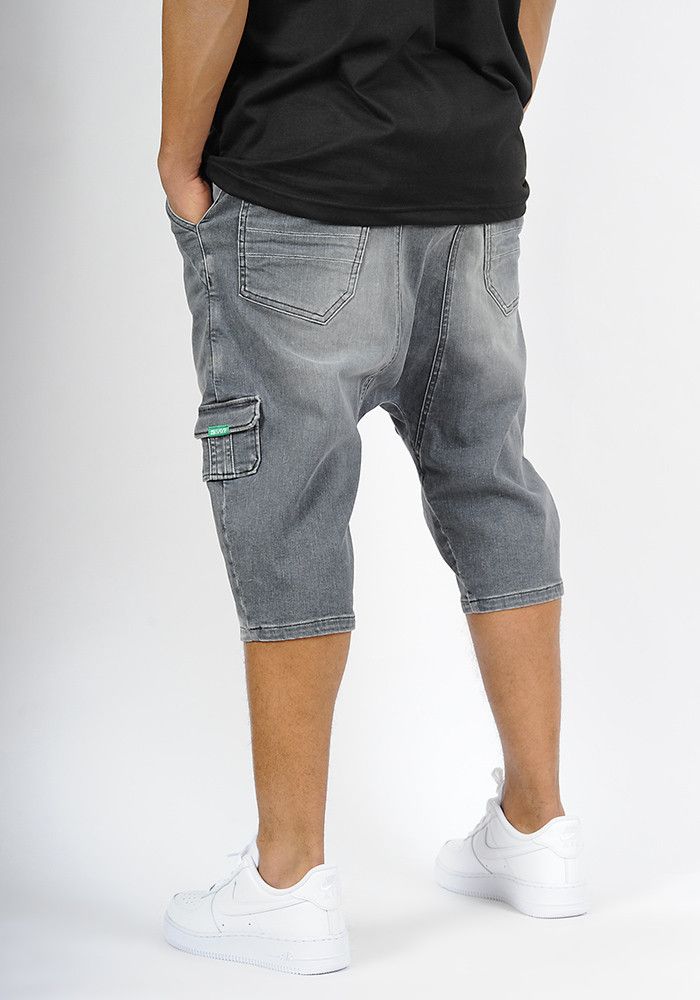 Sarouel bermuda SAYF grey denim'