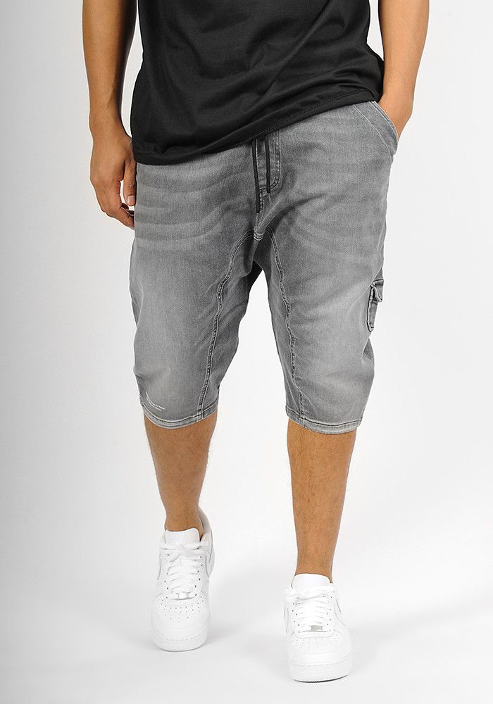 Sarouel bermuda SAYF grey denim' 2