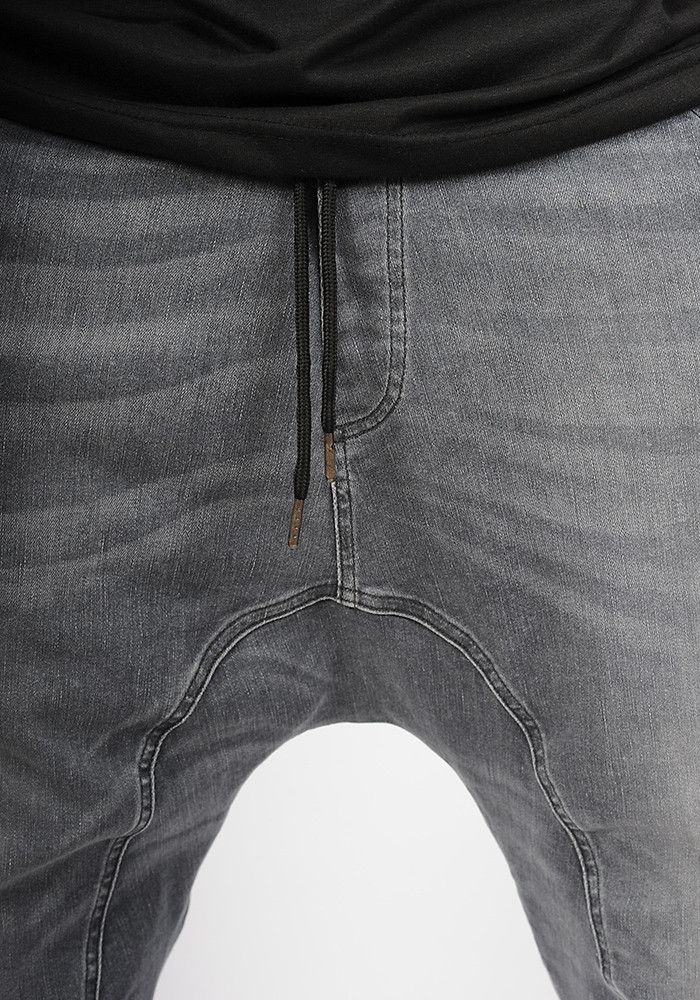 Sarouel bermuda SAYF grey denim'