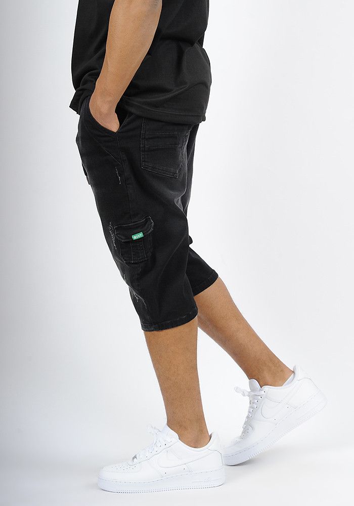 Sarouel bermuda SAYF black denim Sarouel bermuda SAYF black denim