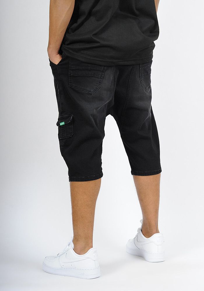 Sarouel bermuda SAYF black denim Sarouel bermuda SAYF black denim