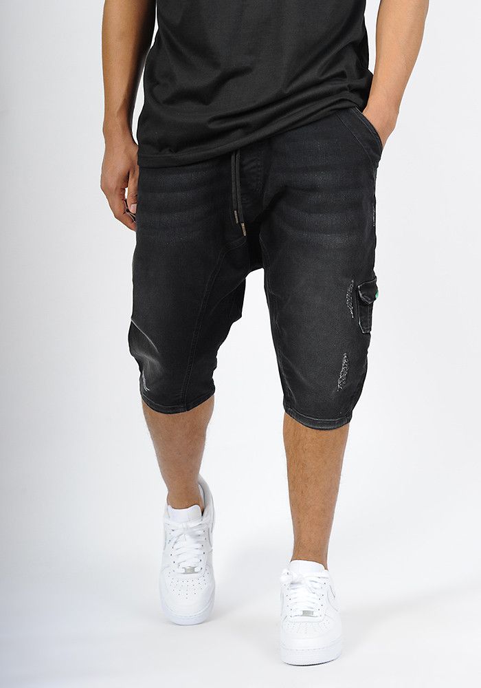 Sarouel bermuda SAYF black denim Sarouel bermuda SAYF black denim
