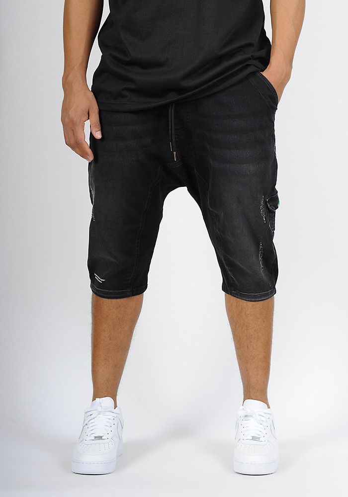 Sarouel bermuda SAYF black denim Sarouel bermuda SAYF black denim