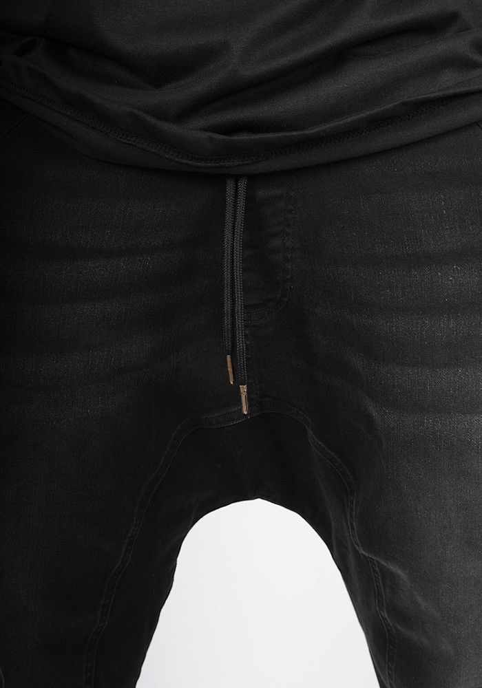 Sarouel bermuda SAYF black denim Sarouel bermuda SAYF black denim