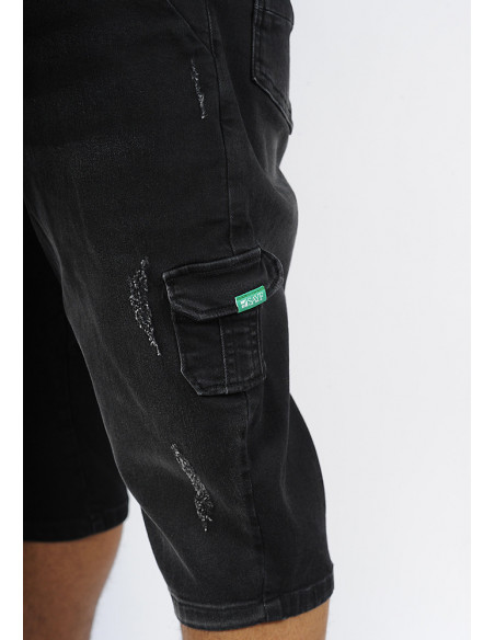 Sarouel bermuda SAYF black denim Sarouel bermuda SAYF black denim