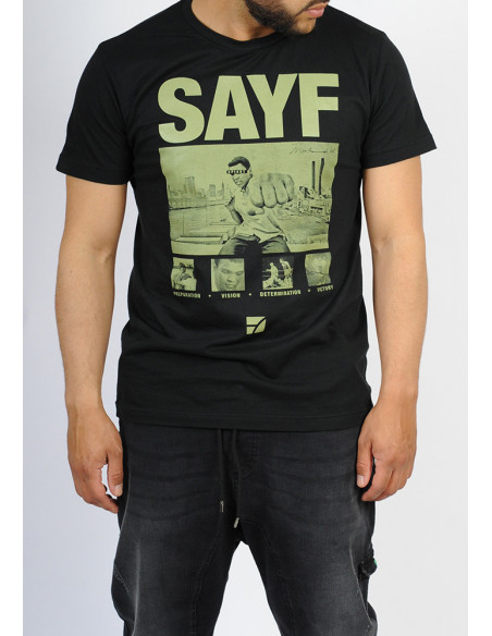 T-shirt SAYF Mohamed Ali (kaki print)