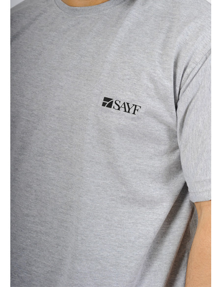 T-shirt oversize SAYF gris chiné
