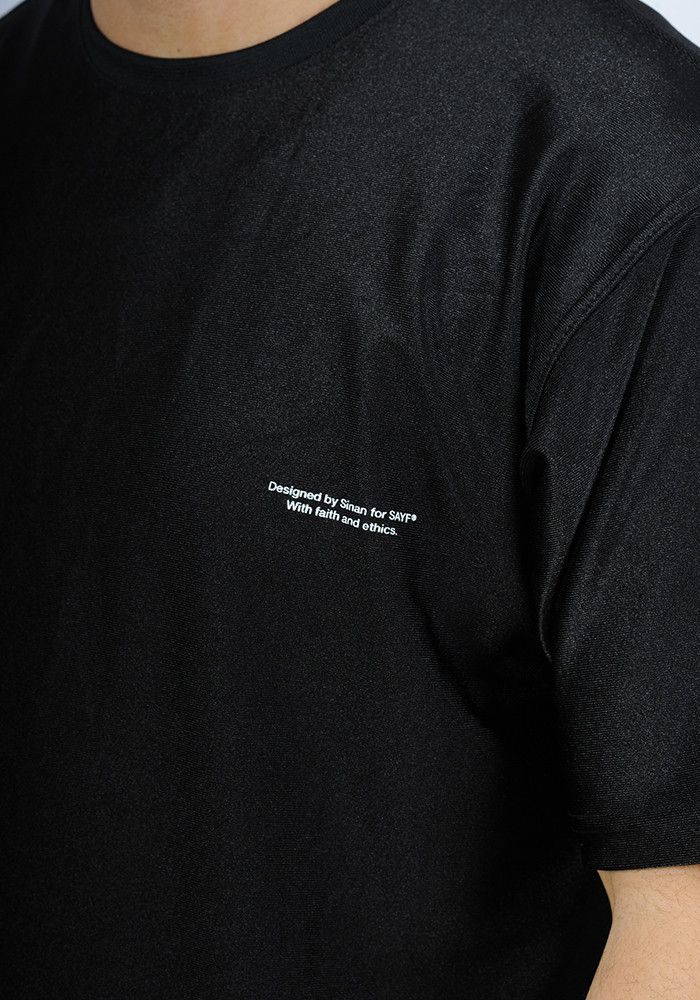 T-shirt oversize SAYF black vision 2