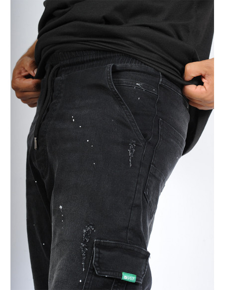 sarouel jean's SAYF trash denim