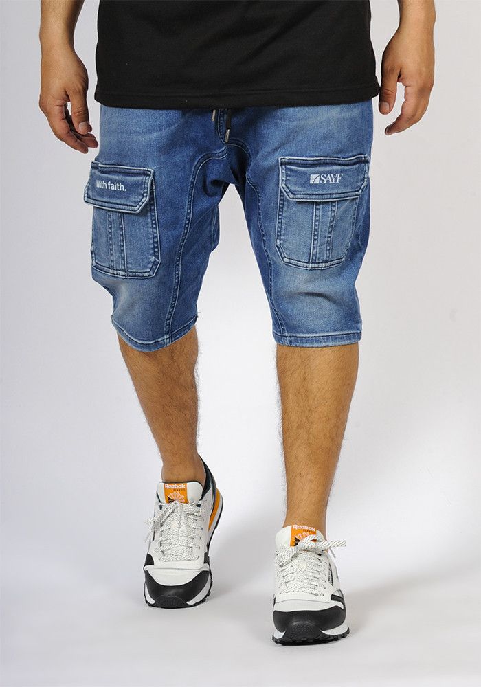 Sarouel bermuda SAYF start-up (bleu)