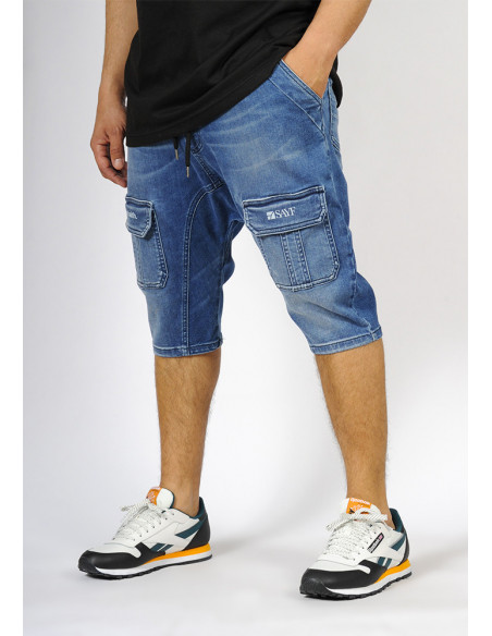 Sarouel bermuda SAYF start-up (bleu)