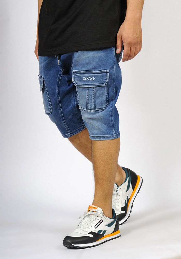 Sarouel bermuda SAYF start-up (bleu)