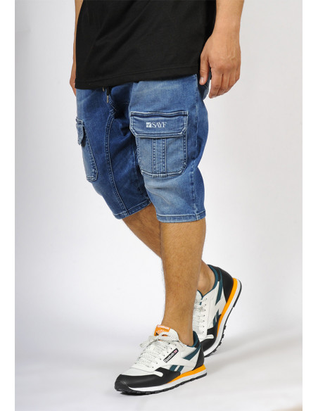 Sarouel bermuda SAYF start-up (bleu)