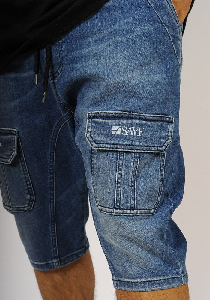 Sarouel bermuda SAYF start-up (bleu)