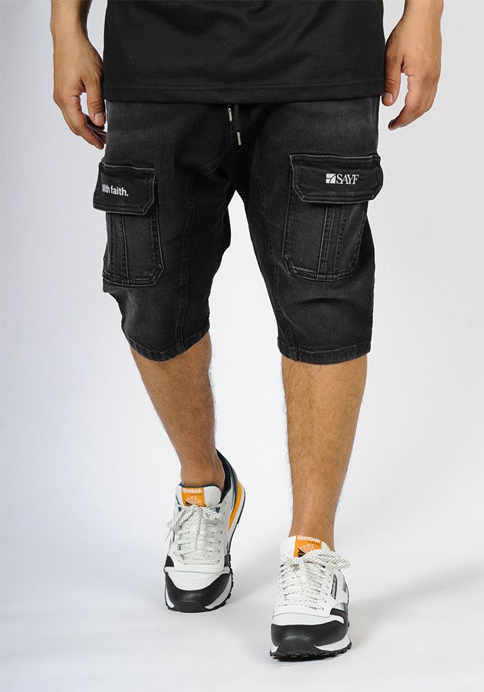 Sarouel bermuda SAYF start-up (noir)