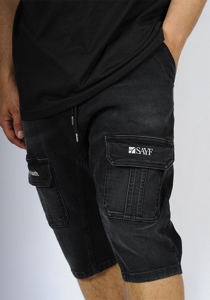 Sarouel bermuda SAYF start-up (noir)