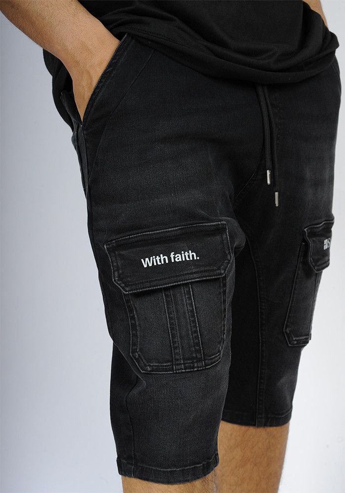 Sarouel bermuda SAYF start-up (noir)