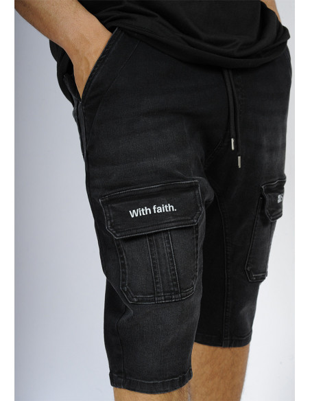 Sarouel bermuda SAYF start-up (noir)