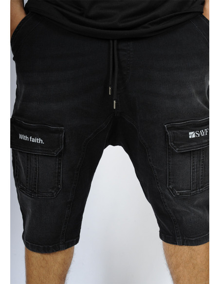 Sarouel bermuda SAYF start-up (noir)