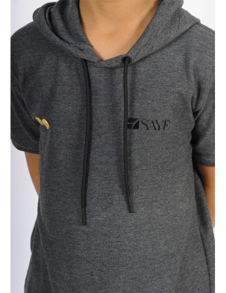 Ensemble enfant SAYF polo (gris foncé)