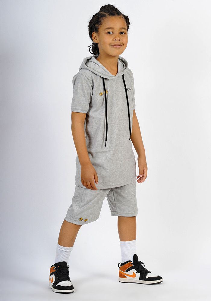 Ensemble enfant SAYF polo (gris clair)