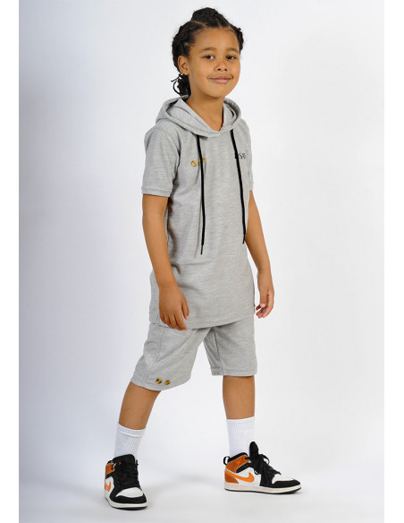 Ensemble enfant SAYF polo (gris clair) Ensemble enfant SAYF polo (gris clair)