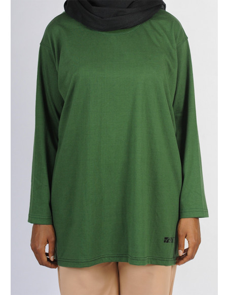 T-shirt long SAYF (vert émeraude) T-shirt long SAYF (vert émeraude)