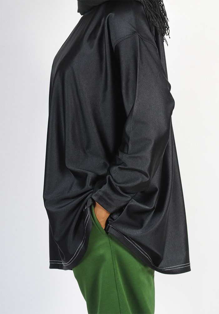 T-shirt long SAYF en lycra (noir) T-shirt long SAYF en lycra (noir)