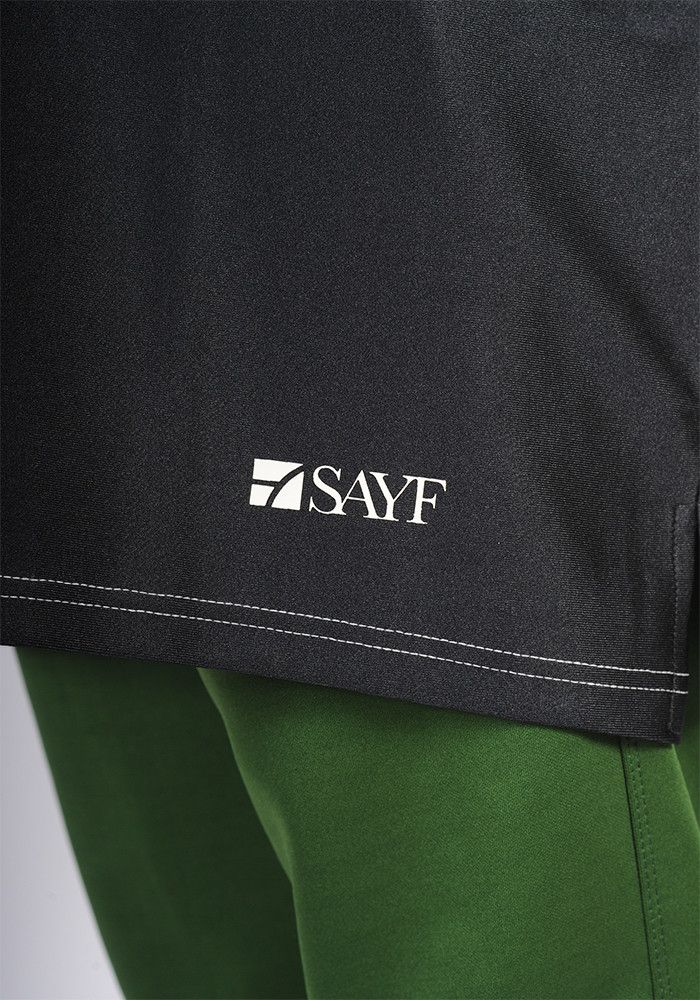 T-shirt long SAYF en lycra (noir) T-shirt long SAYF en lycra (noir)