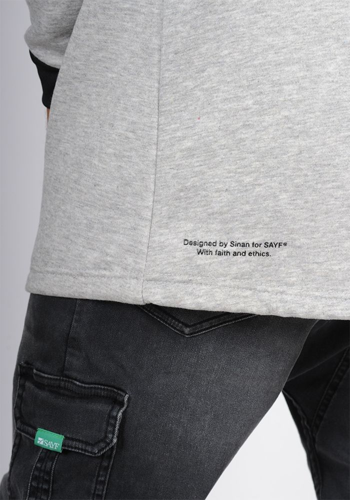 Qamis sweatshirt SAYF Medina (grey) Qamis sweatshirt SAYF Medina (grey)