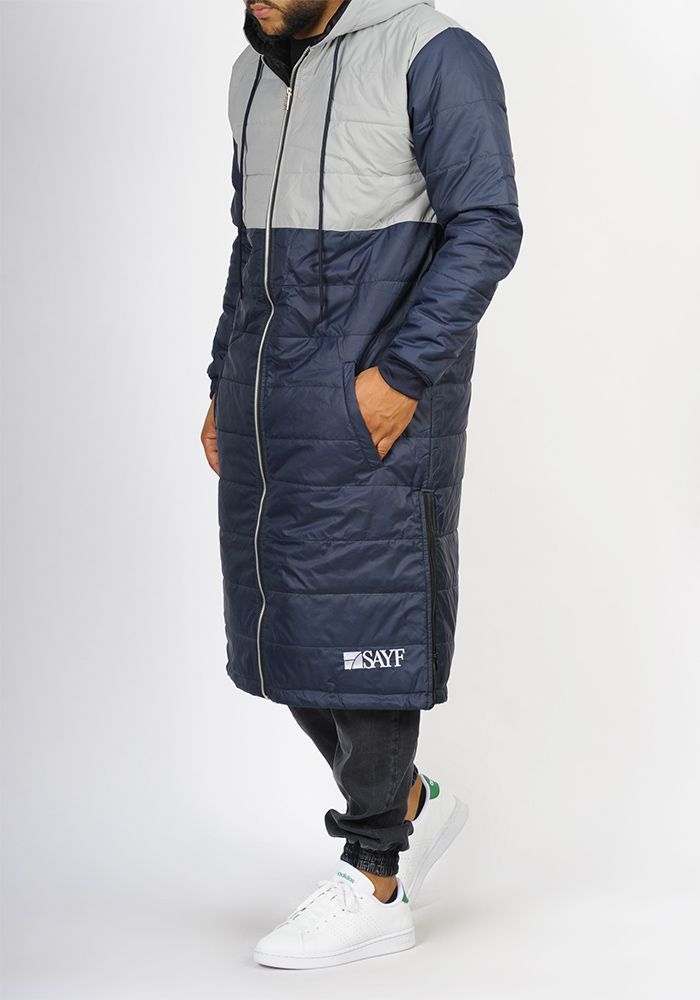 Extra-long jacket SAYF ( navy blue ) Extra-long jacket SAYF ( navy blue )