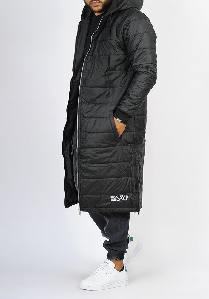 Doudoune extra-longue SAYF (noire) Doudoune extra-longue SAYF (noire)