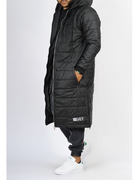 Doudoune extra-longue SAYF (noire)