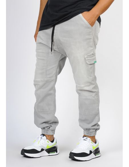 Sarouel jean's SAYF light grey denim