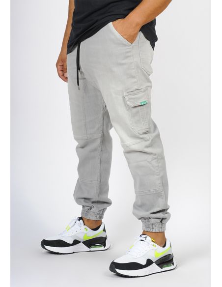 Sarouel jean's SAYF light grey denim