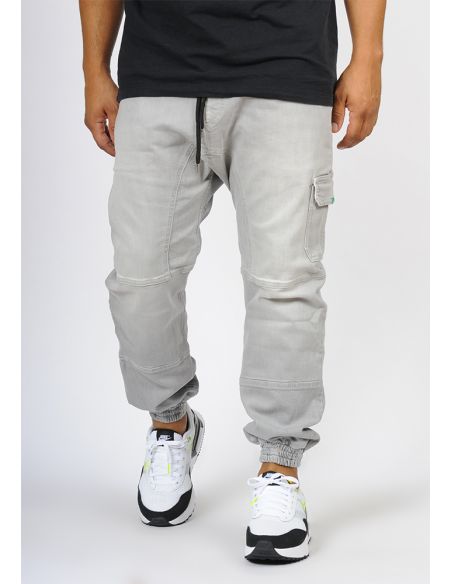 Sarouel jean's SAYF light grey denim