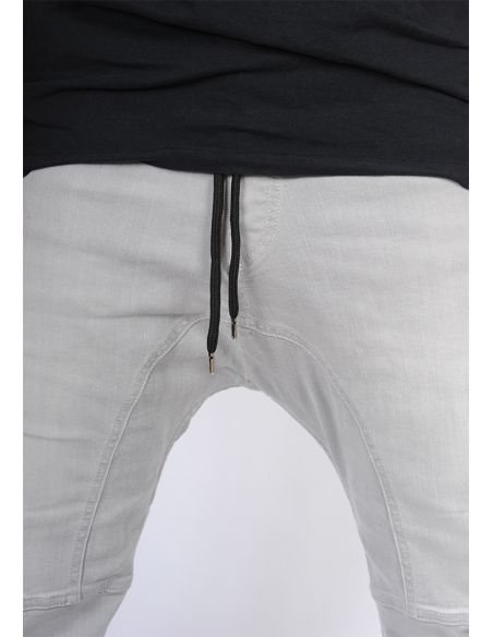 Sarouel jean's SAYF light grey denim