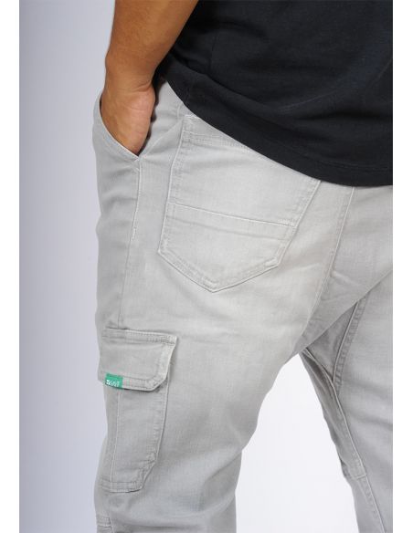 Sarouel jean's SAYF light grey denim