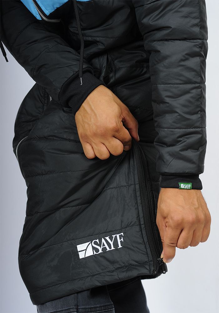 Doudoune extra-longue SAYF (noire... Doudoune extra-longue SAYF (noire...