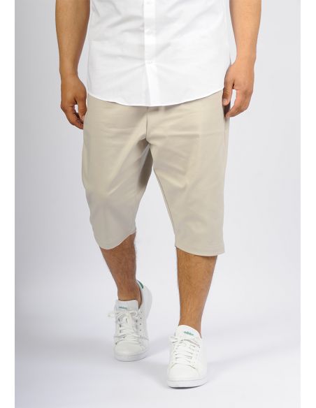 Sarouel bermuda SAYF gabardine (beige)