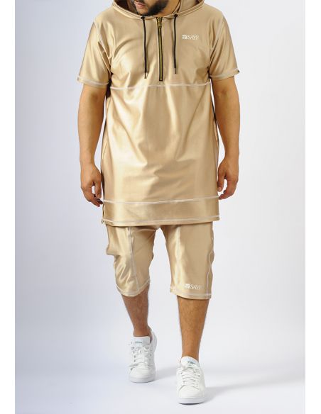 Ensemble d'été SAYF décennie (beige doré)