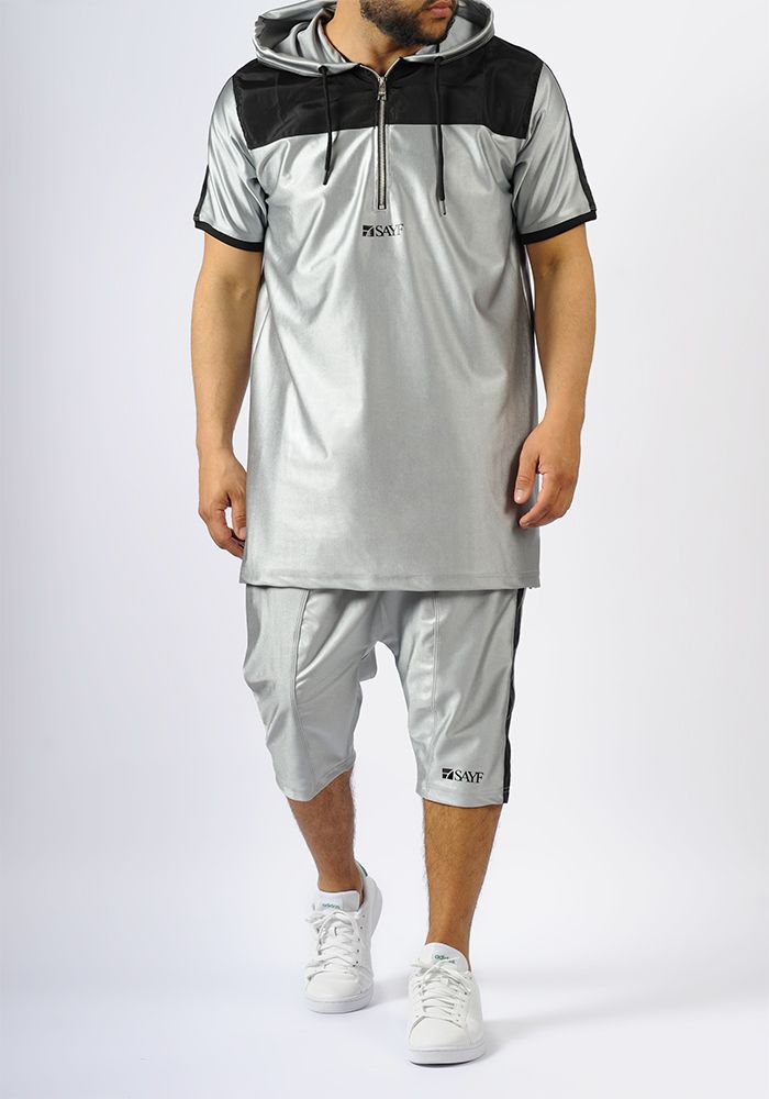 Ensemble d'été SAYF bi-matière (gris) Ensemble d'été SAYF bi-matière (gris)